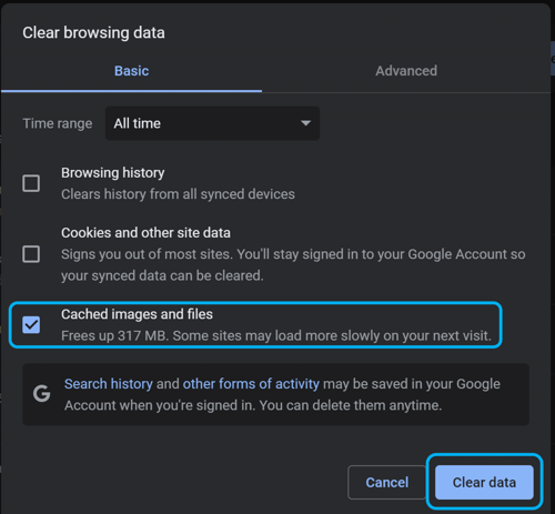 AutoLabs_Chrome_ClearCachedImageandFiles_Screenshot